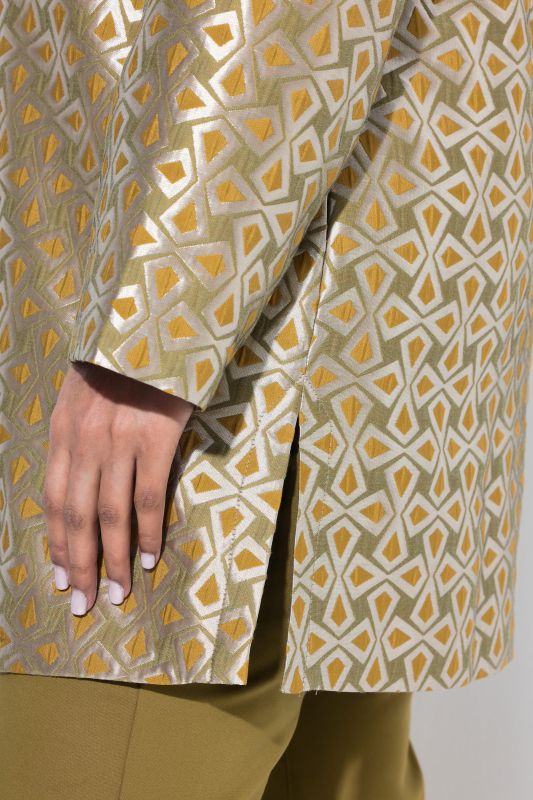 Geometric Jacquard Jacket