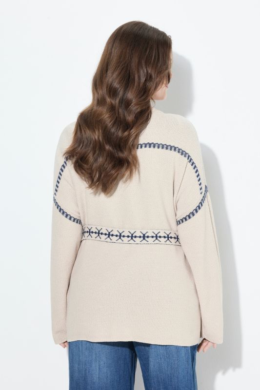 Жилетка плетена с колан 