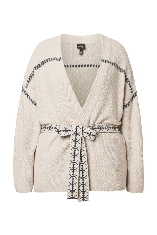 Жилетка плетена с колан 