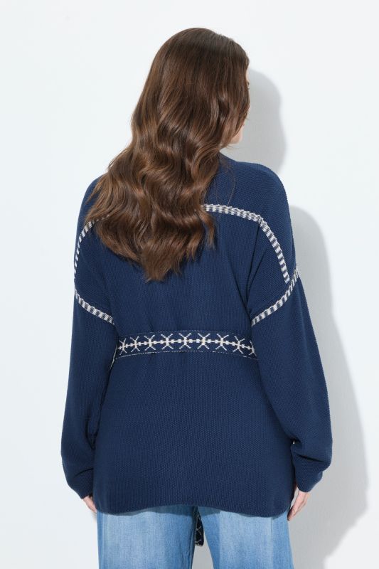 Жилетка плетена с колан 