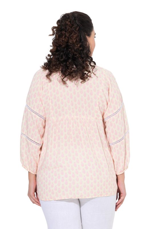 Блуза с принт на кактуси