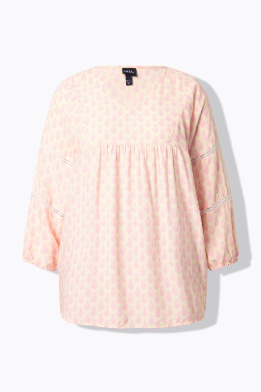 Блуза с принт на кактуси