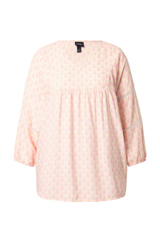 Блуза с принт на кактуси