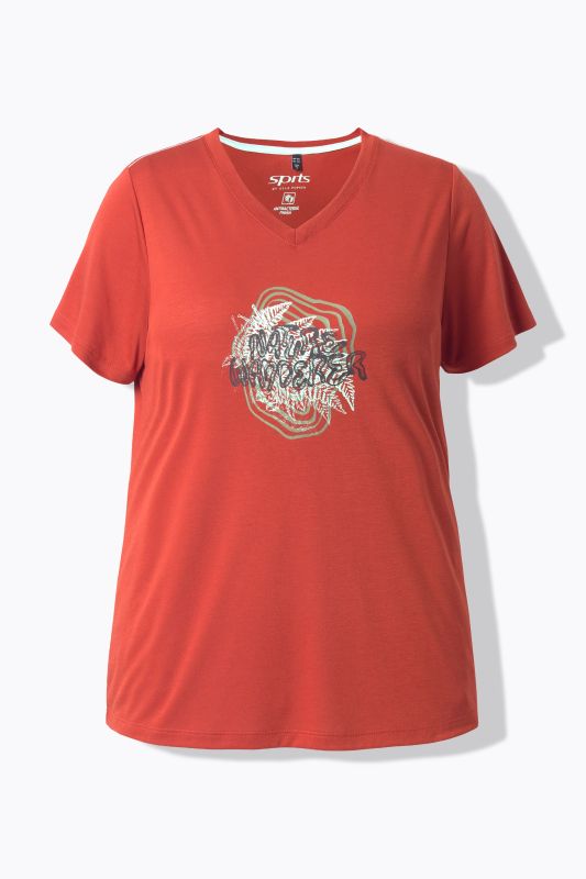 Тениска антибактериален завършек и надпис