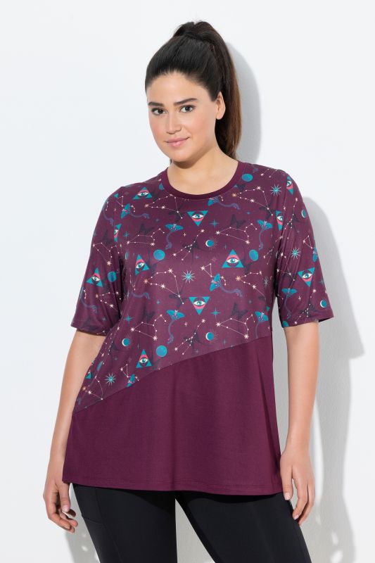 Quick Drying Celestial Print Performance Tee