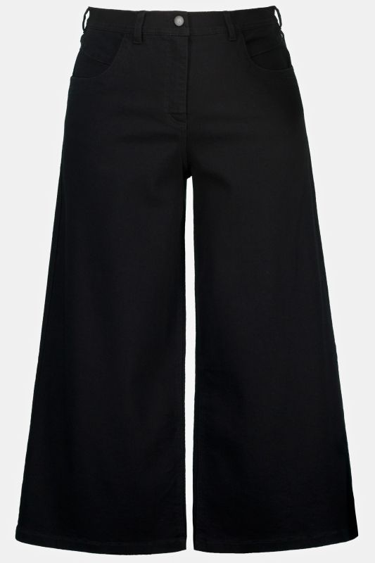 Еластични деним кюлоти тип „Марлене“ с висока талия