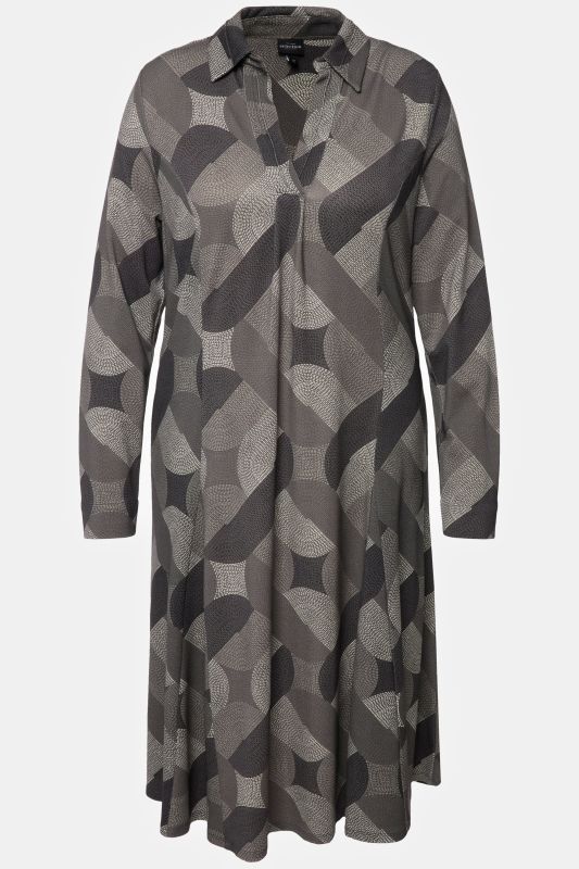 Рокля с геометричен мотив