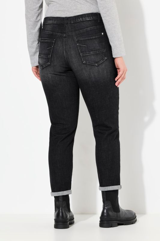 Дънки Boyfriend с прани ефекти