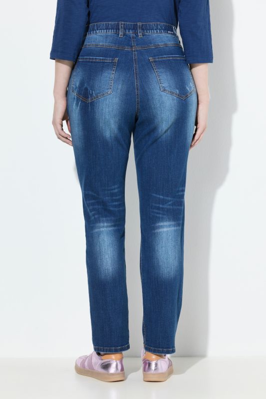 Lightly Distressed Stretch Fit Jeans