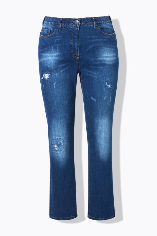Lightly Distressed Stretch Fit Jeans