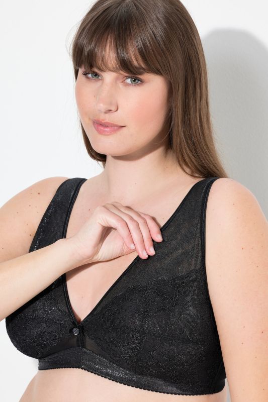 Сутиен с дантела и метални детайли