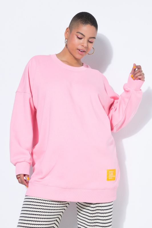 Statement Patch Long Sleeve Sweatshirt