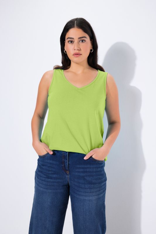 V-Neck Classic Fit Cotton Tank