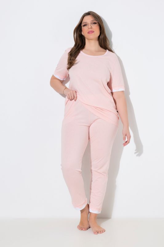 Lace Trim Pajama Set