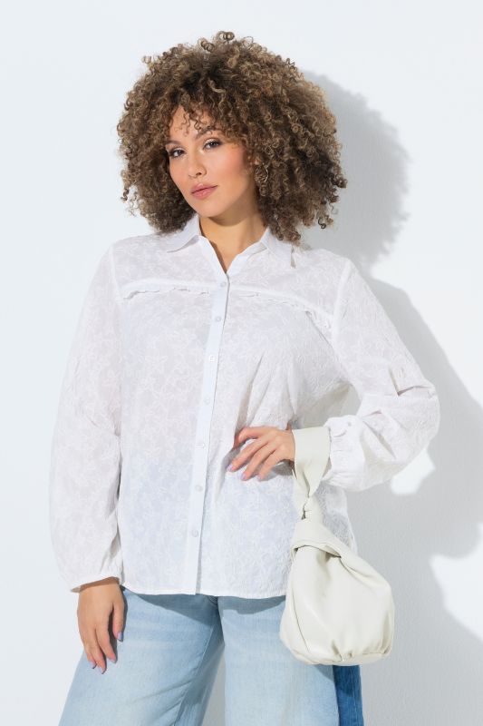 Риза с бродерия на морски звезди