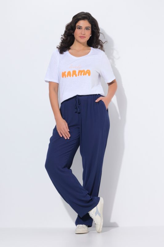 Панталон с връзки на талията