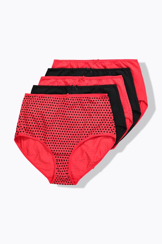 Бикини комплект от 5 броя с принт на точки