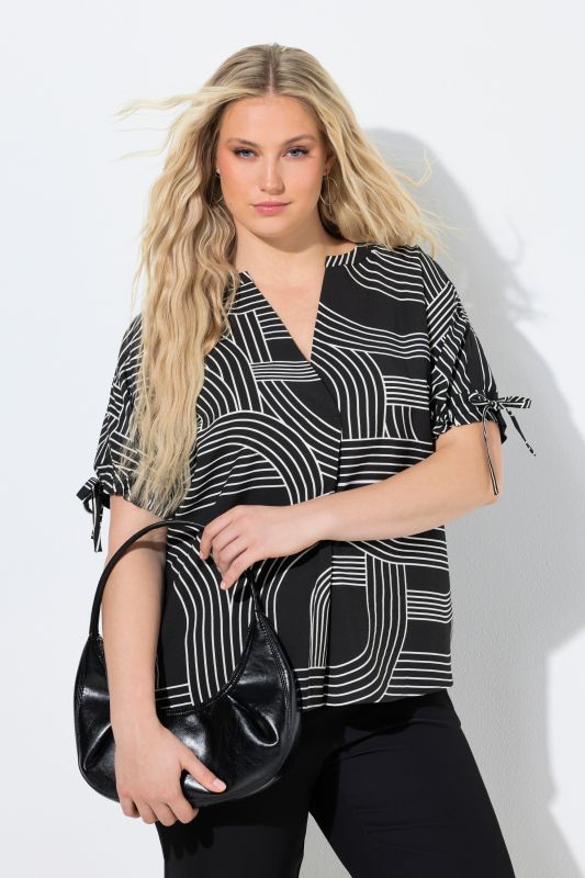 Блуза с геометричен принт