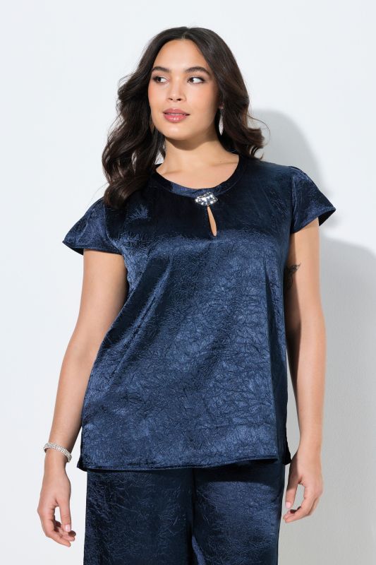 Блуза с намачкан ефект