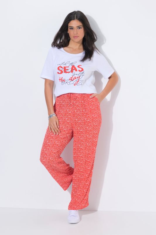 Панталон с принт на миди