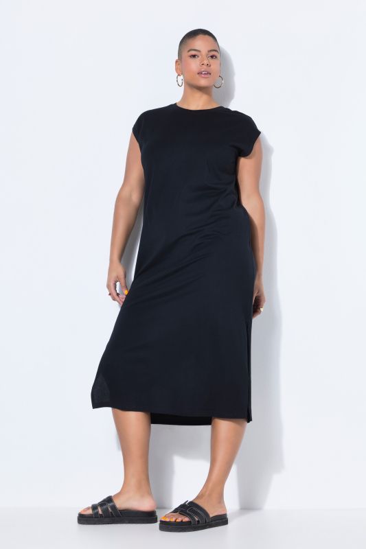 Classic Cap Sleeve Oversized  Fit Jersey Dress
