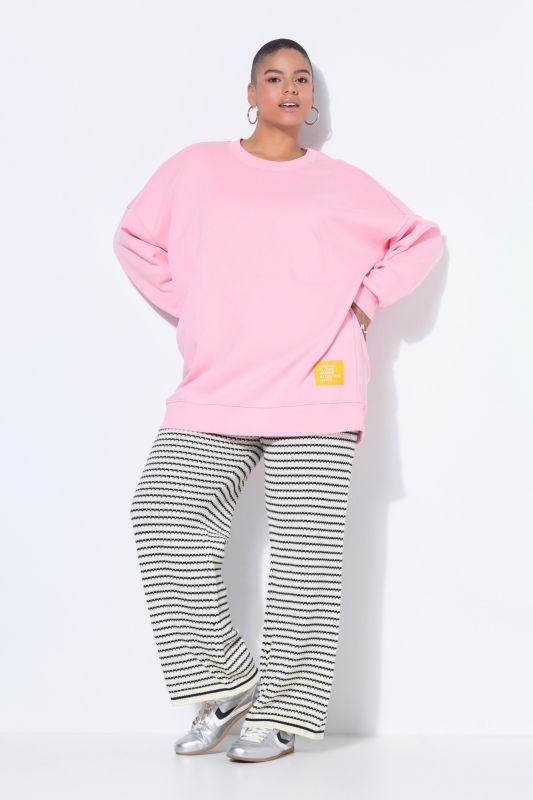 Statement Patch Long Sleeve Sweatshirt