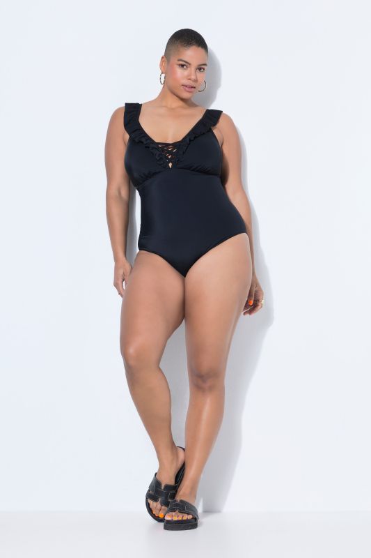 Swimsuit, soft cups, flounce