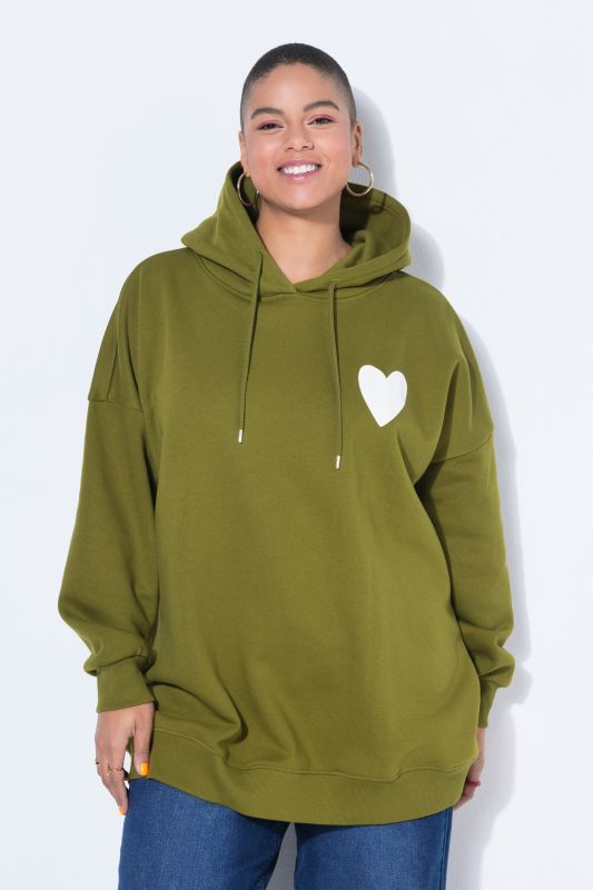 Oversized Heart Graphic Hoodie