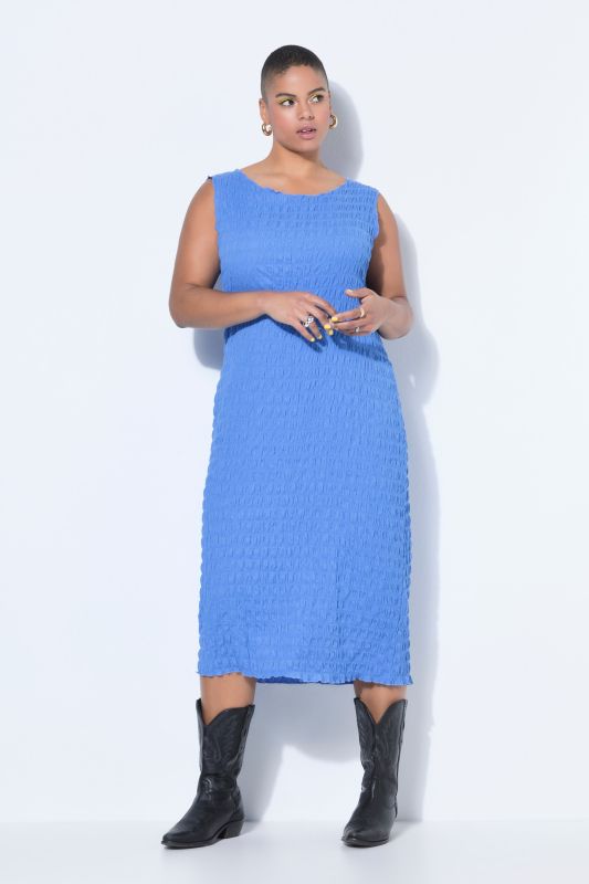 Bubble Texture Sleeveless Dress