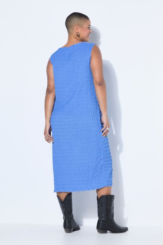 Bubble Texture Sleeveless Dress
