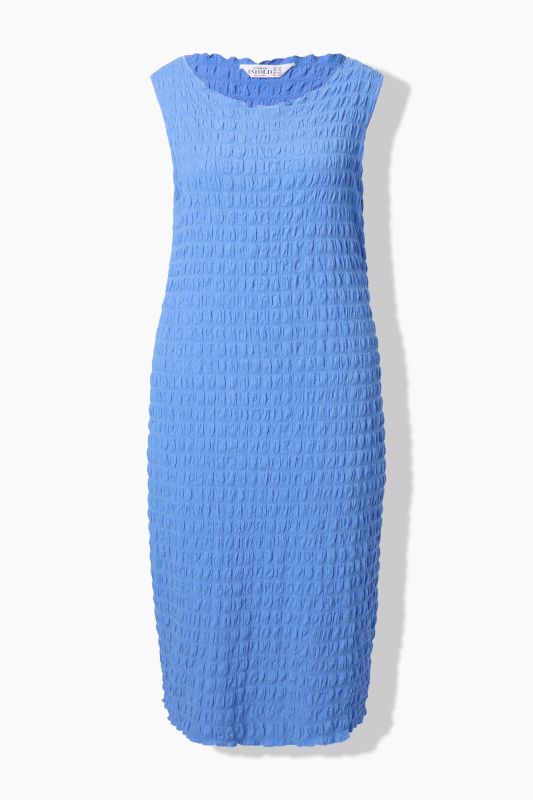 Bubble Texture Sleeveless Dress