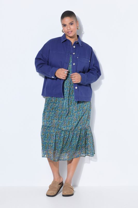 Яке дънково с метални копчета