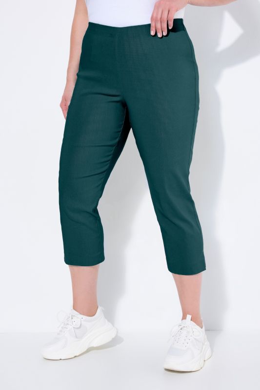 Stretch Basic Bengaline Capri Pants