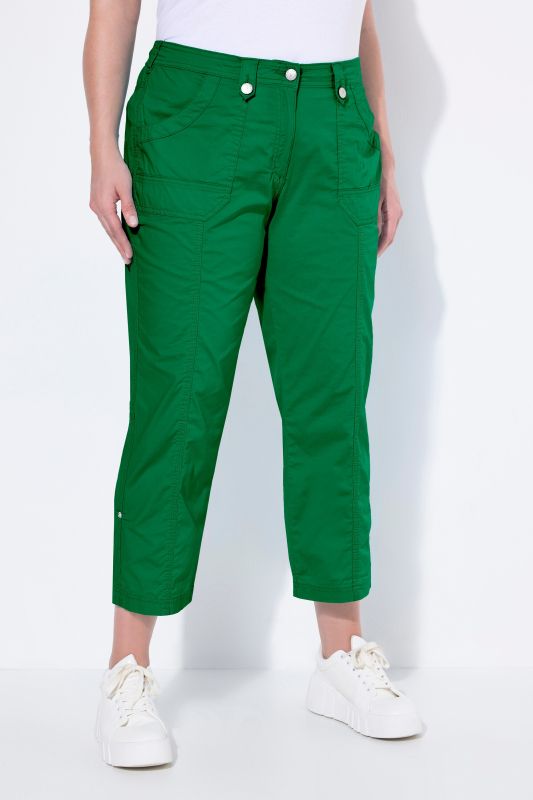 Roll-Tab Hem Stretch Cargo Pants