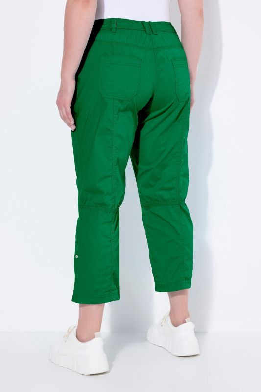 Roll-Tab Hem Stretch Cargo Pants