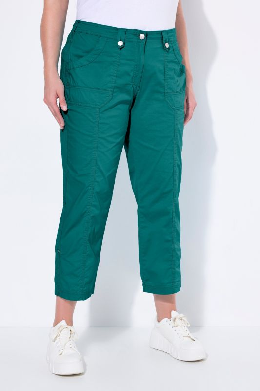 Roll-Tab Hem Stretch Cargo Pants