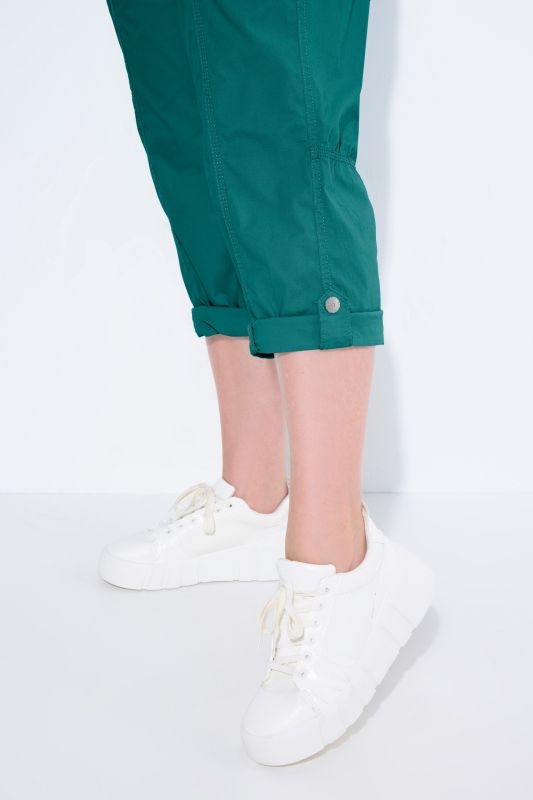 Roll-Tab Hem Stretch Cargo Pants