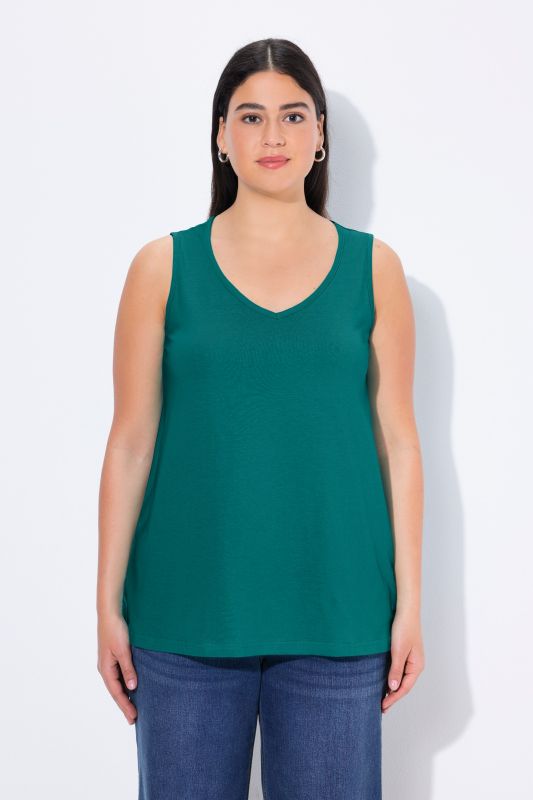 V-Neck Classic Fit Cotton Tank
