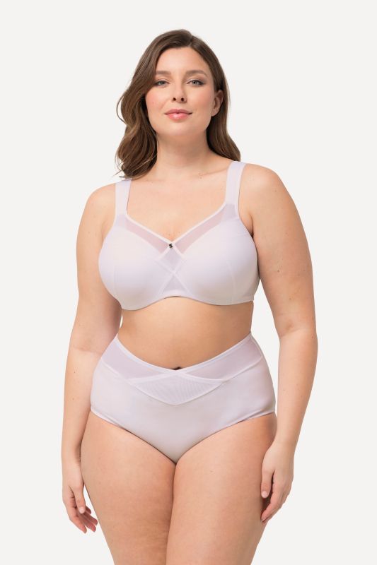 Underwire bra, soft cup, mesh insert, cup C - E