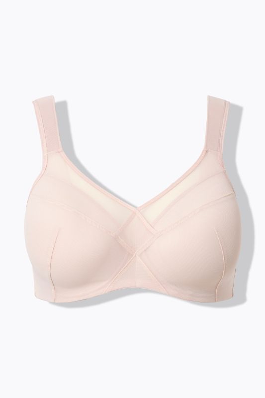 Underwire bra, soft cup, mesh insert, cup C - E