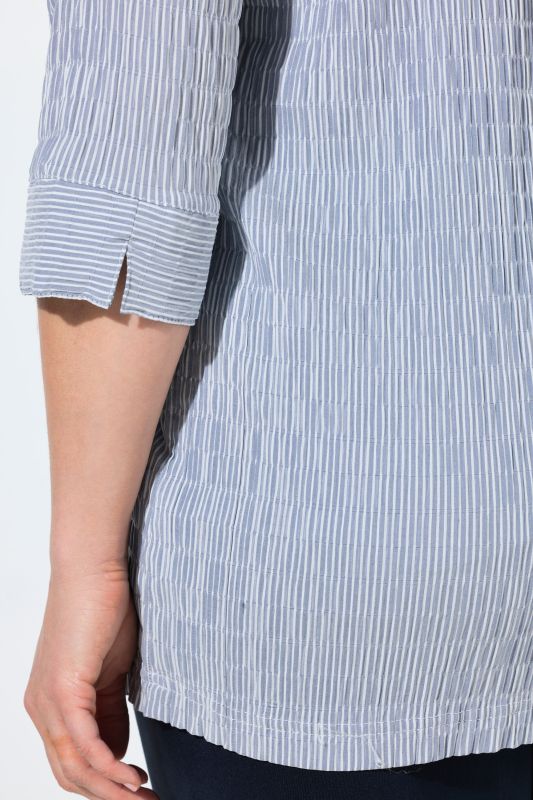 Textured Stripe Pintuck Shirt
