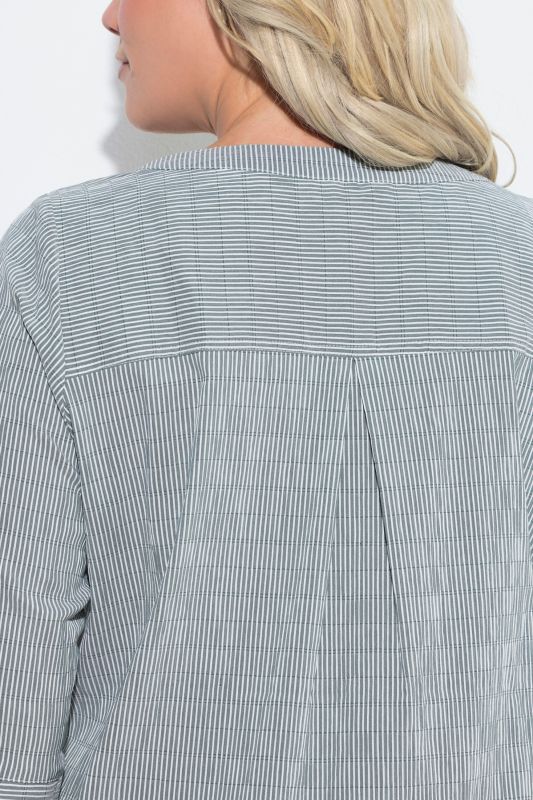 Textured Stripe Pintuck Shirt