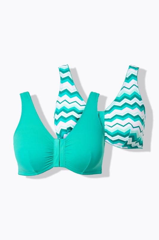 Сутиен 2 броя със зигзагообразни райета