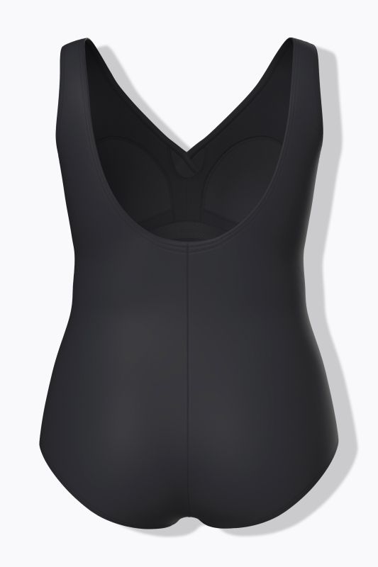 Ombre V-Neck Surplice Wrap Front Lined Swimsuit