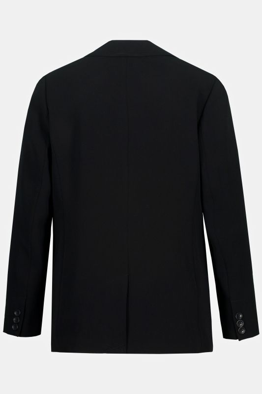 Triacetate Blend Lapel Collar Fully Lined Blazer