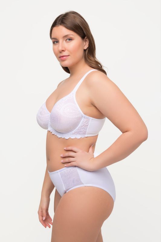 Paisley Jacquard Lace Seamless Underwire Bra