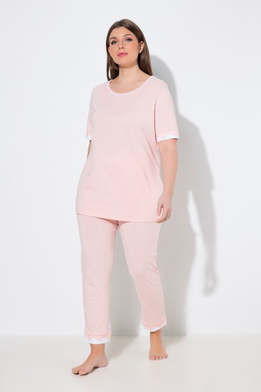 Lace Trim Pajama Set