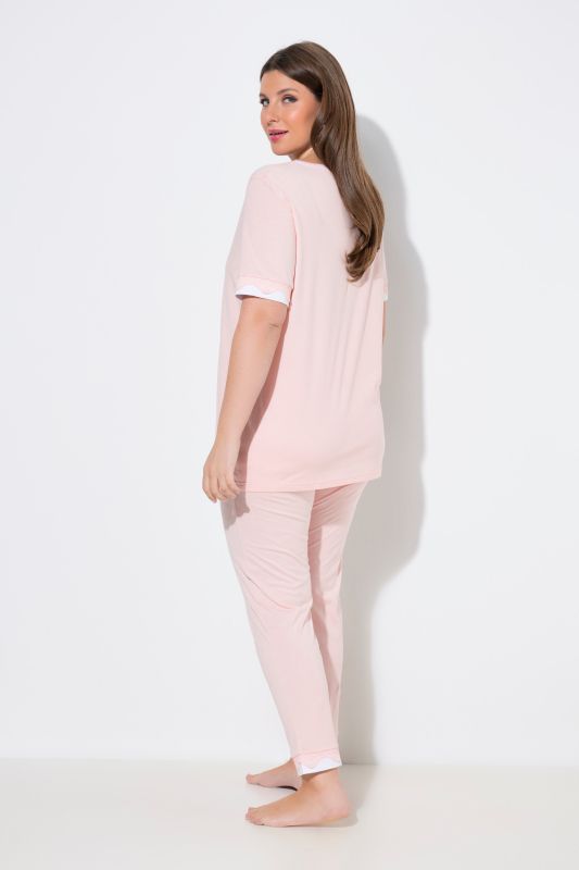 Lace Trim Pajama Set