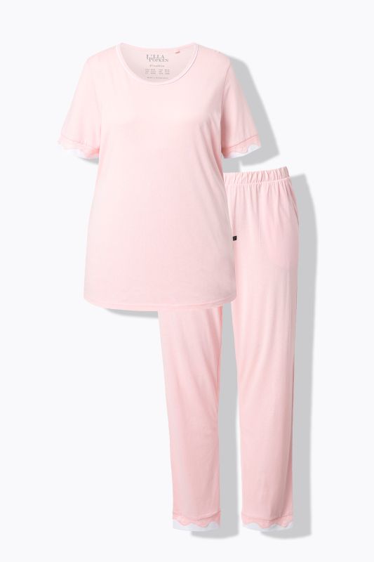 Lace Trim Pajama Set