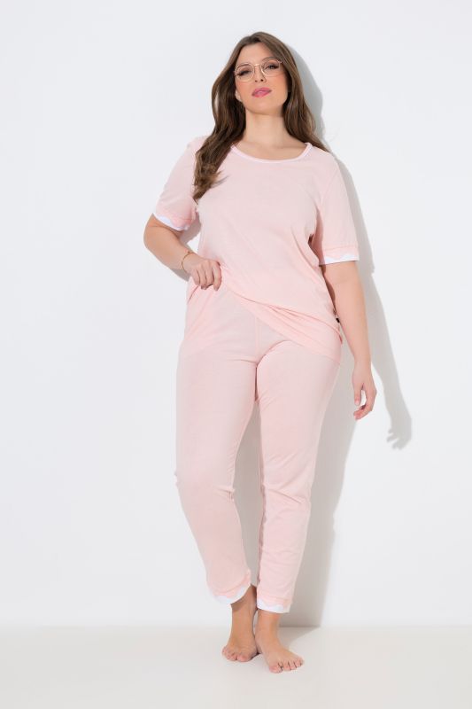 Lace Trim Pajama Set